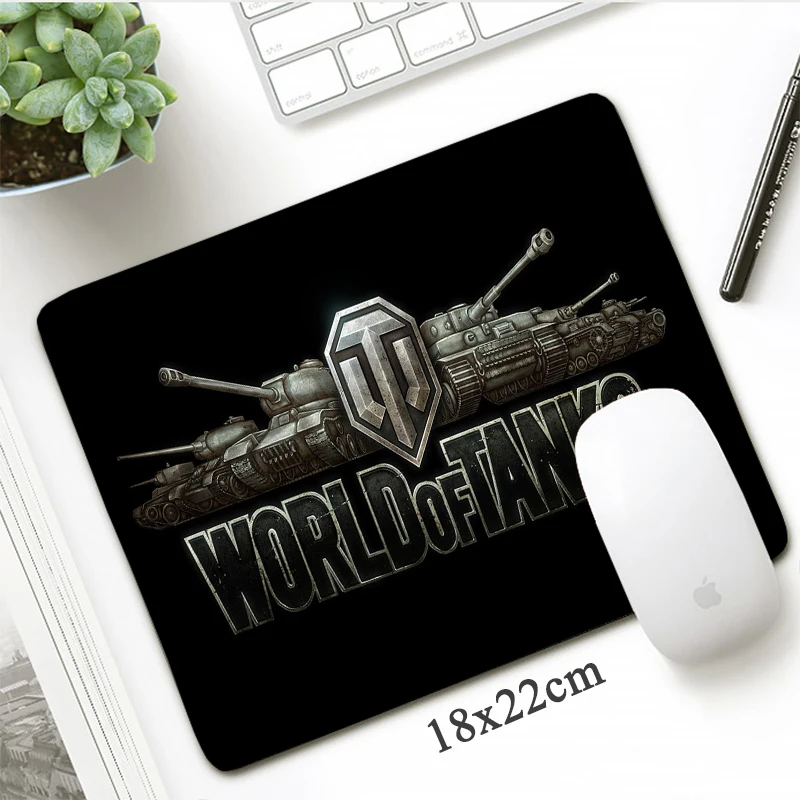 

The World of Tanks Mouse Pad 18x22cm Small Size Gaming MousePad Non-Skid Locking Edge Computer Laptop Notebook Desk mat