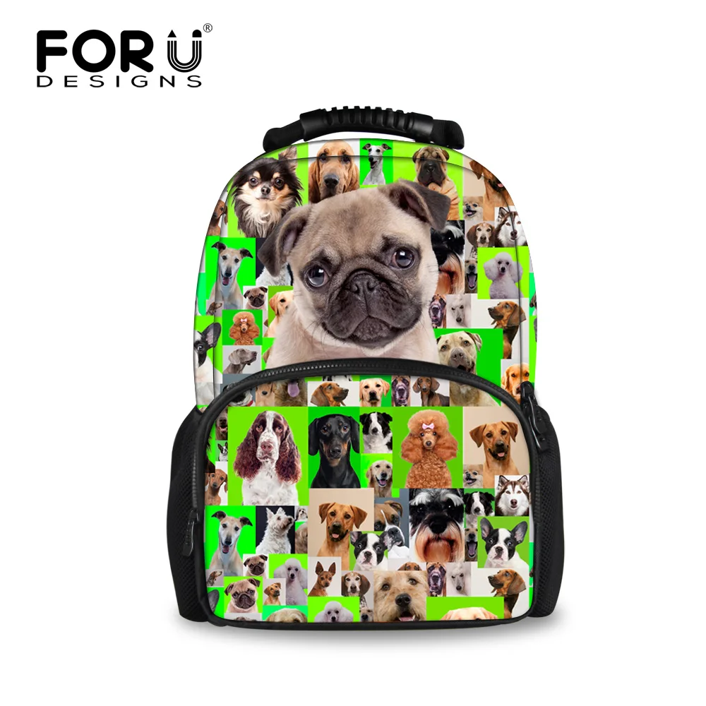 FORUDESIGNS Unique Teen Girls Backpack Cute Printing Animal Rottweiler Dog Children Backpack Cool Women Backbag Travel