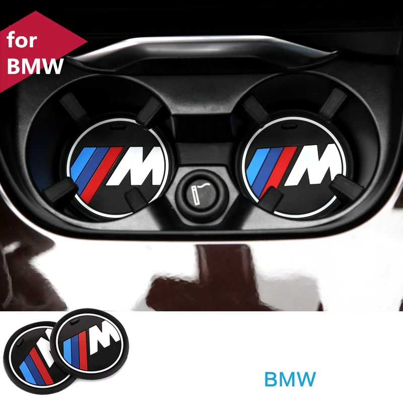 M Line Car Interior Accessories Anti Slip Cup Mat Car Decal Anti-Slip Mat for BMW 1 3 5 7 Series F30 F35 320li 316i X1 X3 X5 X6