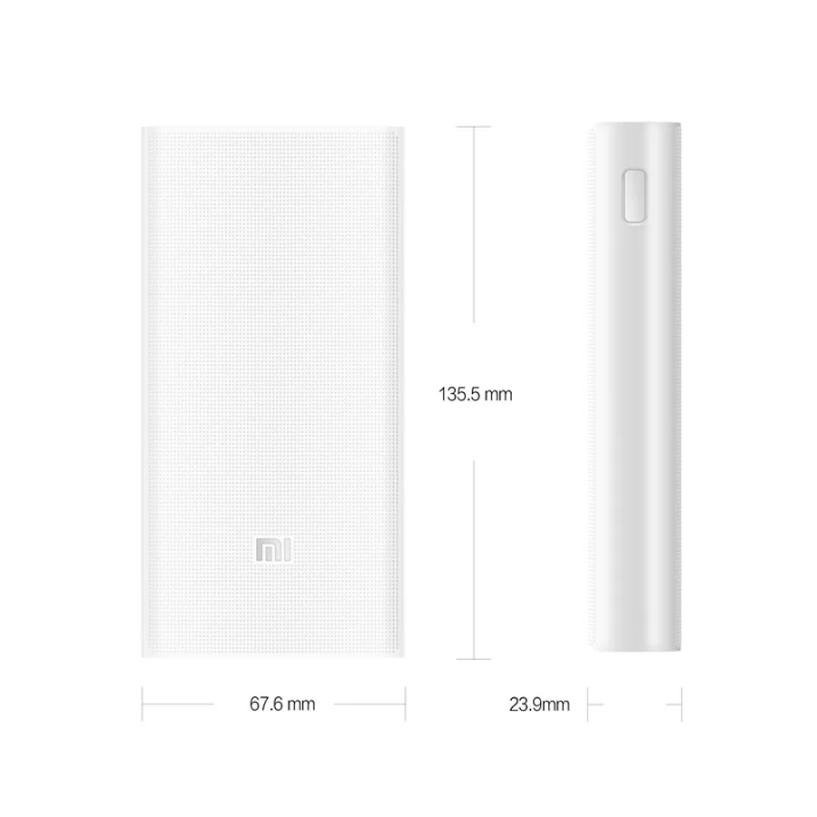 Оригинал Xiaomi Mi Power Bank 20000 мАч 2C Быстрая зарядка QC3.0 портативное зарядное