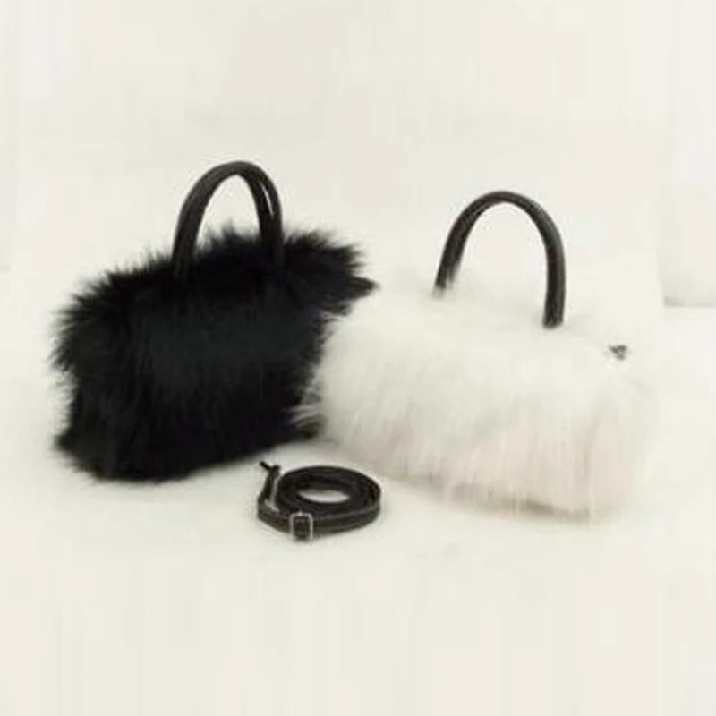 NIBESSER/Женская милая сумочка из искусственного меха кролика, женская маленькая сумка Kawaii, сумка через плечо, модная женская сумка