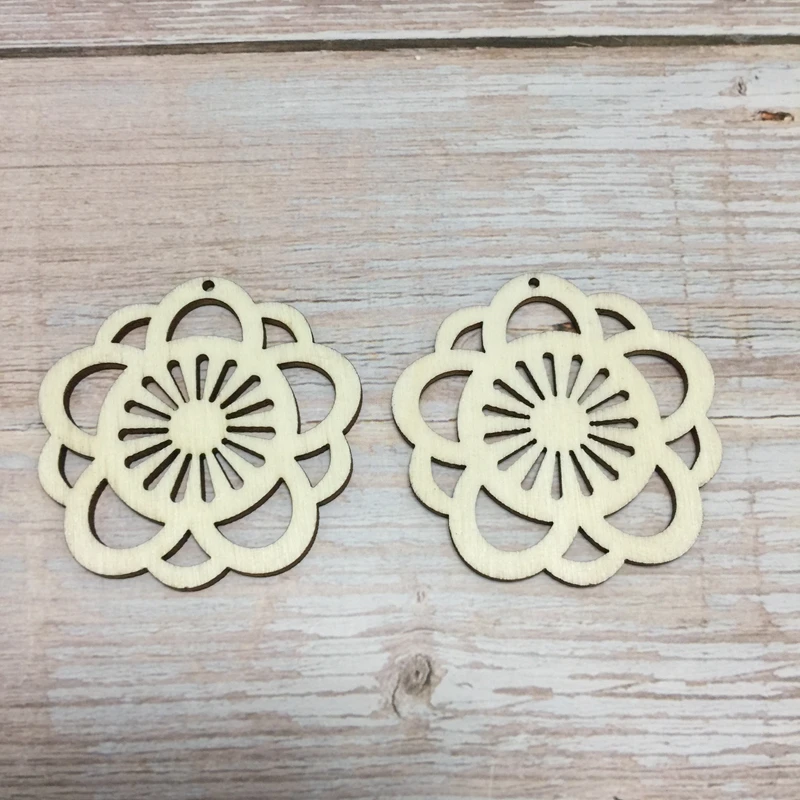 set of 30 floral circle flower earrings blank (4)