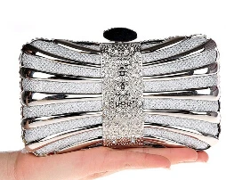 Yingmi элегантный галстук бриллиантами Для женщин Вечерние сумки маленький кошелек сеть Shouler Сумки смешанные Цвет Кристалл партия Вечерние сумки - Цвет: YM1017silver