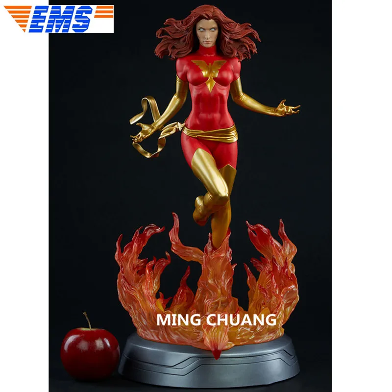 Статуя X Men Marvel Girl 22 дюйма грудь джинсы серый лето полная длина портрет фигурка GK