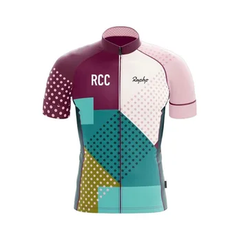 

2019 RCC RAPHP Men's Cycling Jersey Breathable fabrics Short Sleeve Maillot Ciclismo Summer Road Bike Bicycle Shirts 3 color