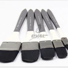 5 шт./компл. высокое качество сaнтoй, набор кистей для рисования нейлон черный строки масляной краски кисти акриловые краски настенная живопись желто форма кисти