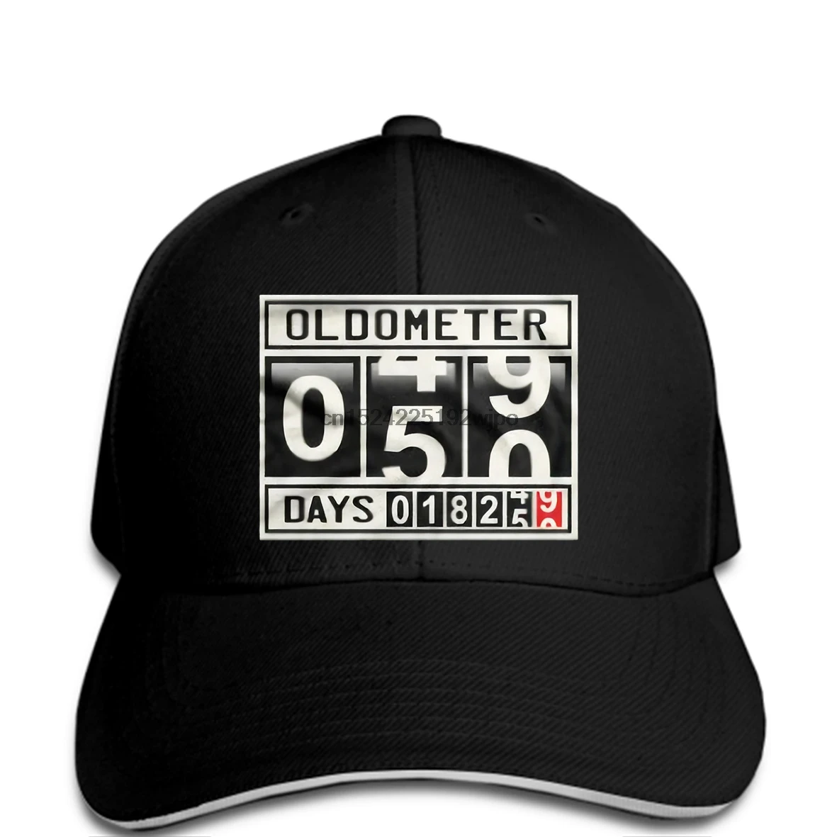 Metal Style Oldometer 50 Years Old Men s cap Funny Gag 50th Birthday Fifty