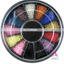 Компанией DHL-12 цветов Дизайн ногтей мини-Бус профессиональных 3D Дизайн ногтей украшения 50 колеса