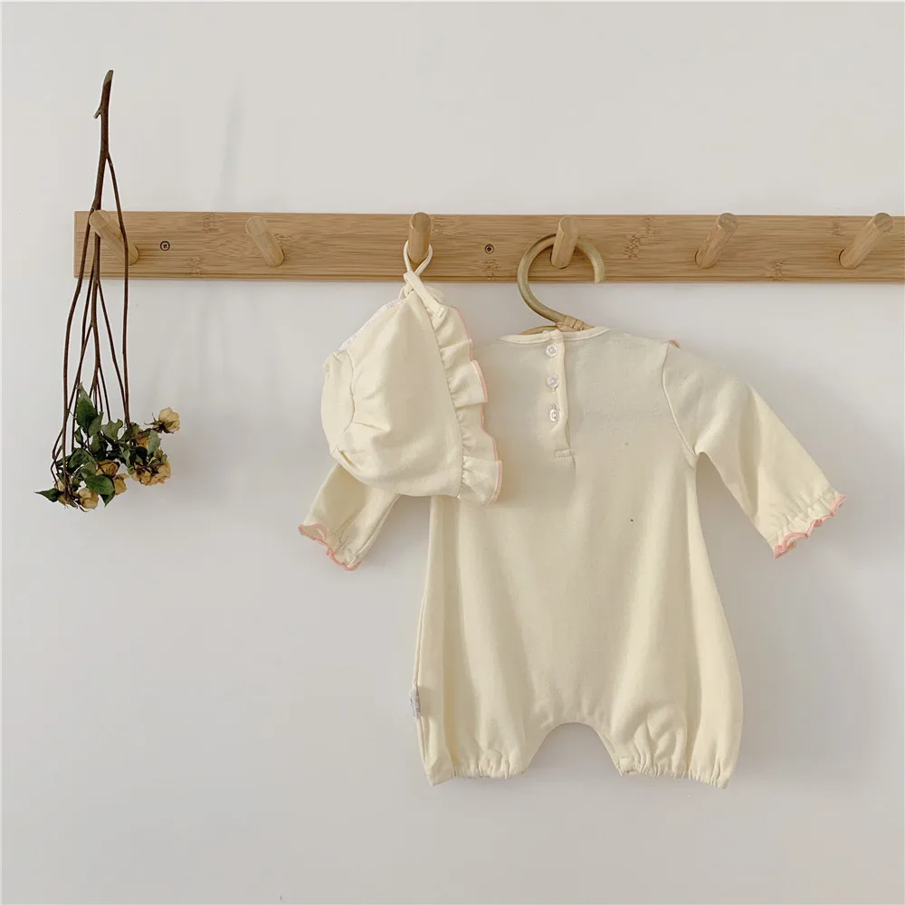 MILANCEL/новые осенние детские комбинезоны с длинными рукавами; Комбинезоны для маленьких девочек; Милая хлопковая одежда для маленьких девочек