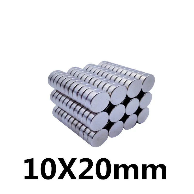 * 4 шт. 10x20 неодимовый магнит постоянный N35 10 мм x 20 NdFeB супер сильные магнитные