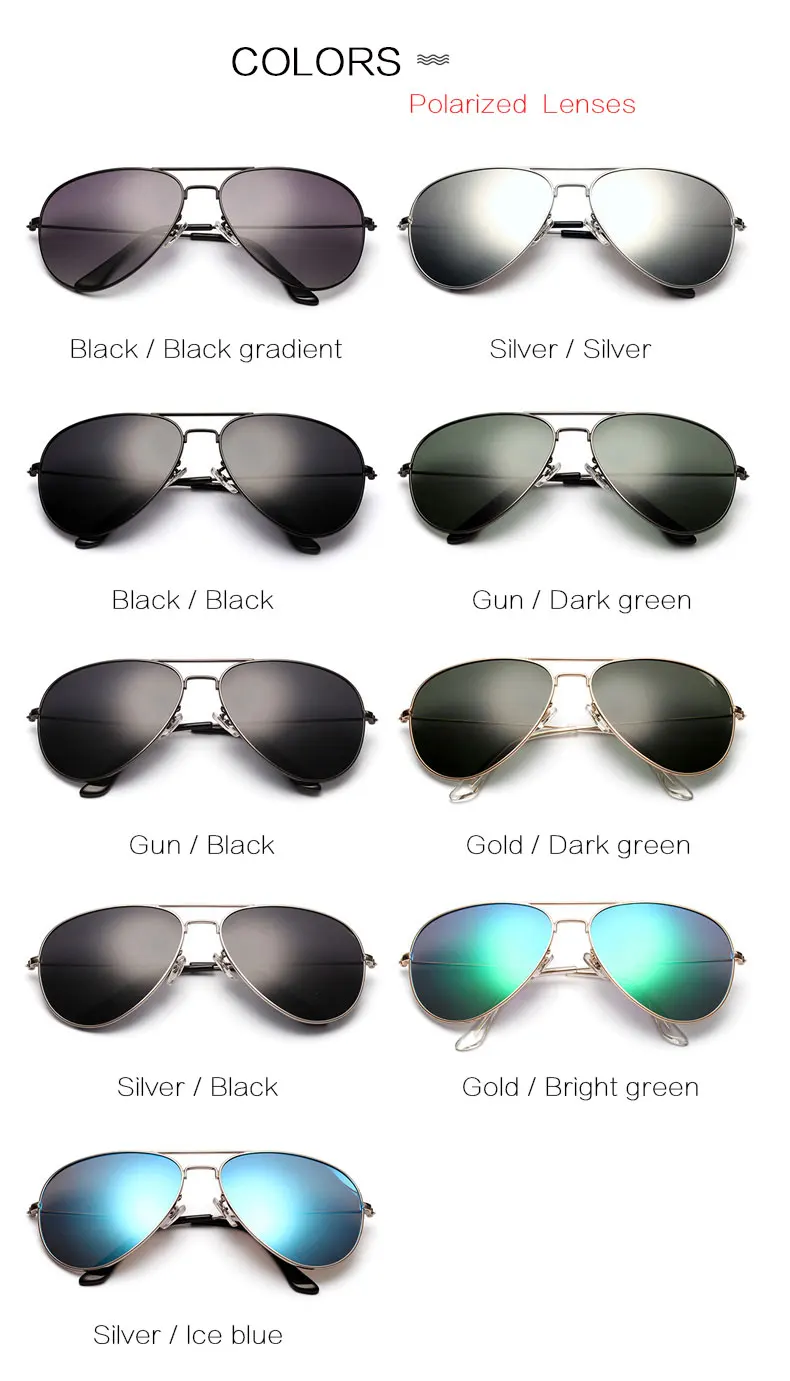 Классические поляризационные мужские солнцезащитные очки пилота, авиационные мужские солнцезащитные очки с зеркальным покрытием, сплав, для вождения на открытом воздухе