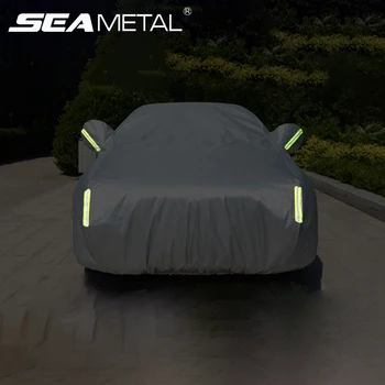 

Car Covers Reflective Strip Outdoor Waterproof Protection Cover Universal For Sedan SUV Protector Cover for Car Auto Accessories
