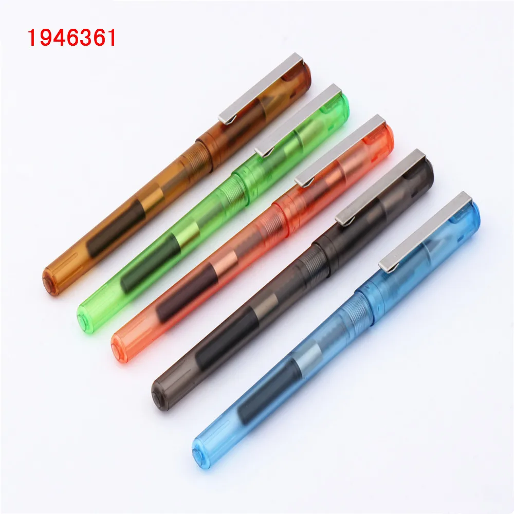 

JINHAO 991 All color Transparent Types Student school office stationery Fine nib Fountain Pen New child Practice ink pens