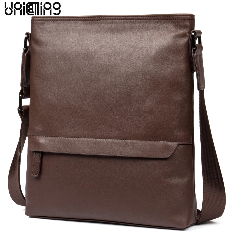 

UniCalling men messenger bags fashion brand men genuine leather crossbody bag men shoulder bag real leather casual men bag brief