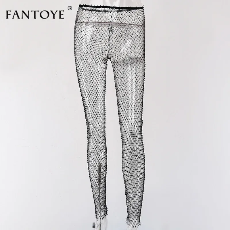 Fantoye-Crystal-Diamond-Mesh-Pants-Women-Sexy-Summer-Hollow-Out-Transparent-Loose-Long-Fishnet-Pants-2019