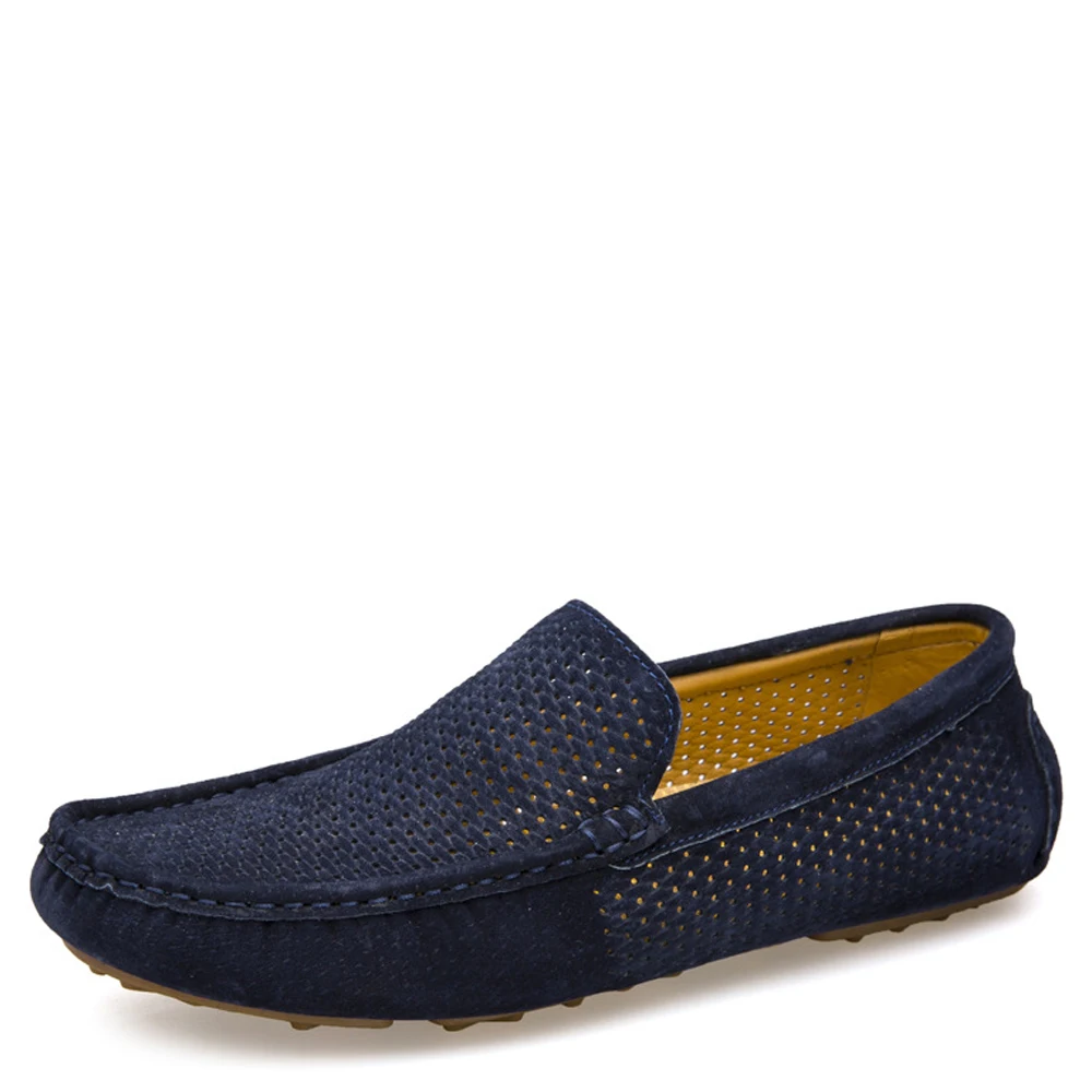 01 01 02 Blue Qffaz Respirant Occasionnels Mode Évider 02 Glissement Sur De Mâle 02 Chaussures Cuir 01 Khaki Hommes Appartements En Nouveau Des Sport Véritable D'entraînement Khaki Gray Blue Bateau Gray 0k8nwOPX