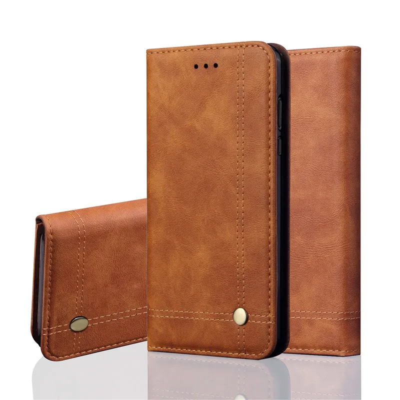 

For Xiaomi Redmi 7 7A Redmi Note 7 Pro Note 6 5 Pro Case Luxury Vintage Automatic Magnetic Flip Leather Wallet Cover Case Bags
