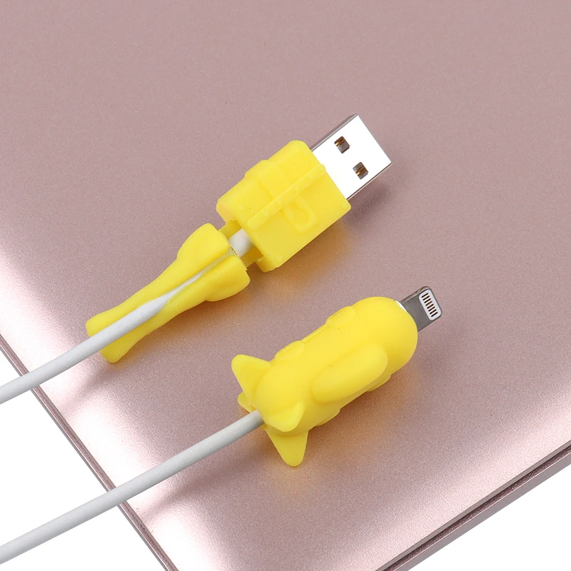 Силиконовый защитный usb-кабель для мобильного телефона для iphone, кабель для зарядки, держатель для iphone x 8 plus