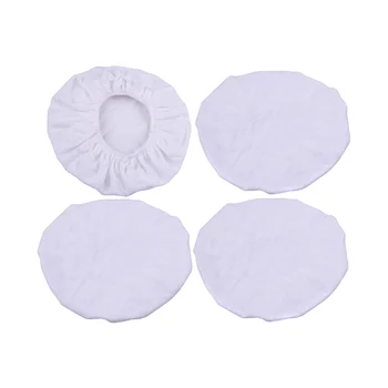 

DWCX 4pcs White Polishing Bonnet Buffer Pad Soft Microfiber Waxing Car Polisher Buffing Pad Cover 9-10 Inch