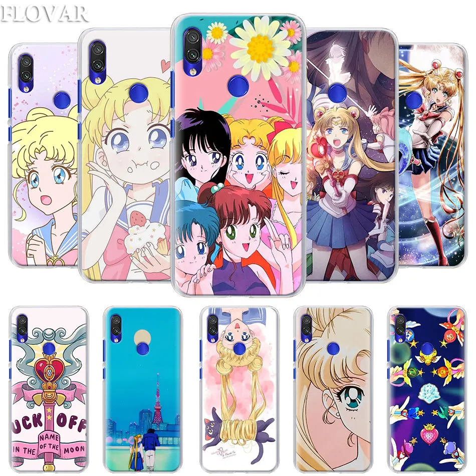 

girl Sailor Moon Anime Phone Case for Xiaomi Redmi 7 5 6 Pro Note 7 Pro 5 5A 6 Mi A1 A2 8 Lite 9 Case Coque