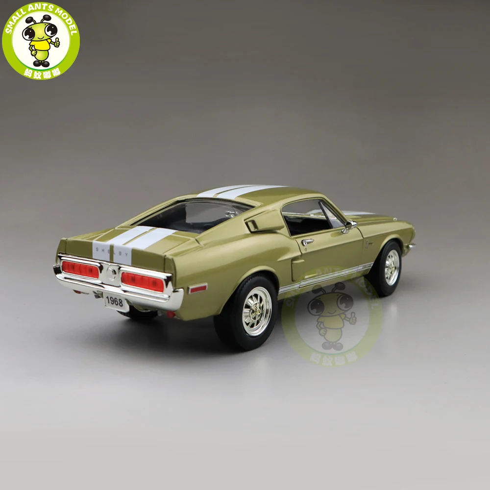 1/18 1968 Ford Shelby Mustang GT-500KR дорожный знак литая модель автомобиля игрушки для мальчиков и девочек подарок