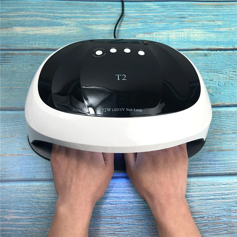 

New Hot 72W 36Led Uv Nail Phototherapy Lamp For Nail Gel Fast Drying Intelligent Induction Phototherapy Machine Nail Salon Eu