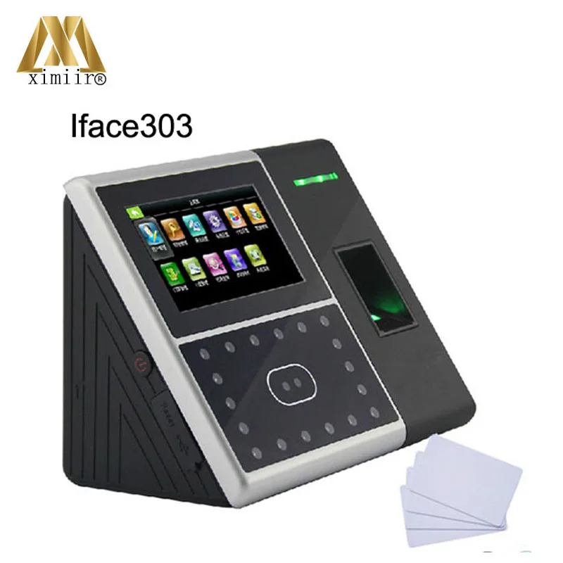 Iface303 распознавание времени лица часы и отпечатков пальцев IC карты посещаемость