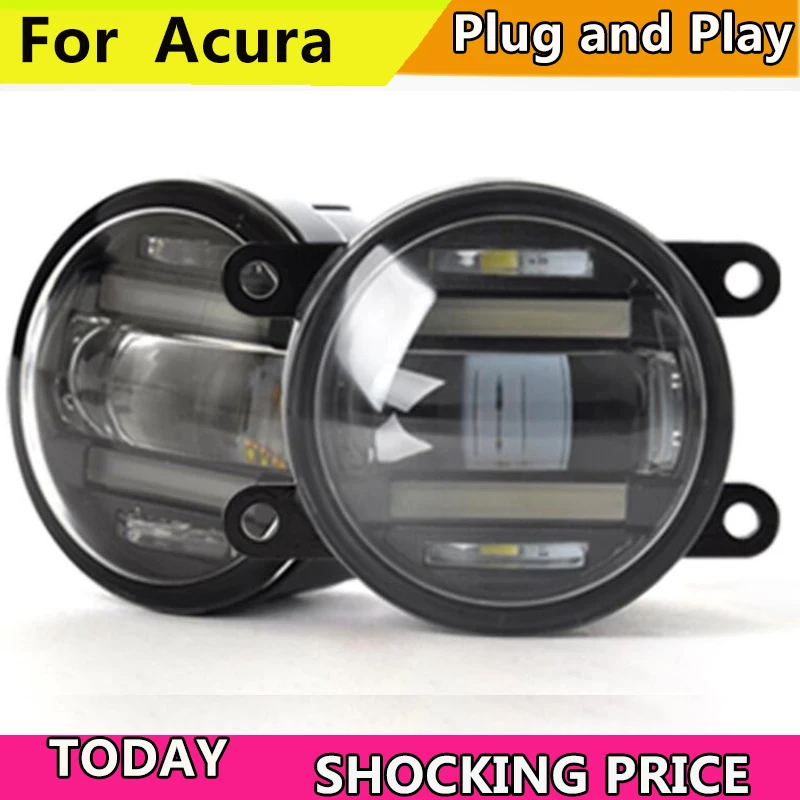 

Car Styling for Acura TL RDX ILX LED Fog Light Auto Fog Lamp with LED DRL 2 function model