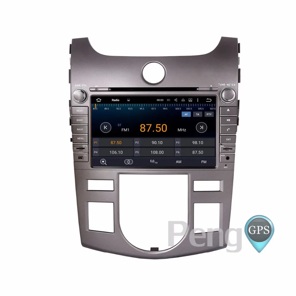 Perfect Octa Core 2 Din Stereo Android 7.1 Car Radio for KIA CERATO FORTE SHUMA KOUP 2008-2012 GPS Navigation CD DVD Player FM 4