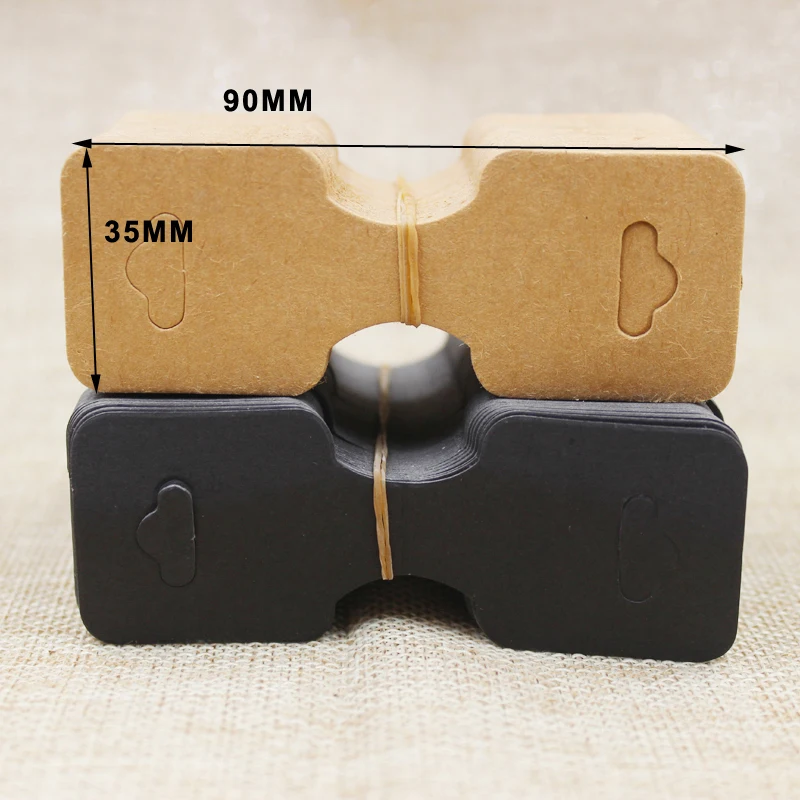 90-35mm-whole-blank-Kraft-white-black-jewelry-display-card-hair-accessories-package-display-card-tag