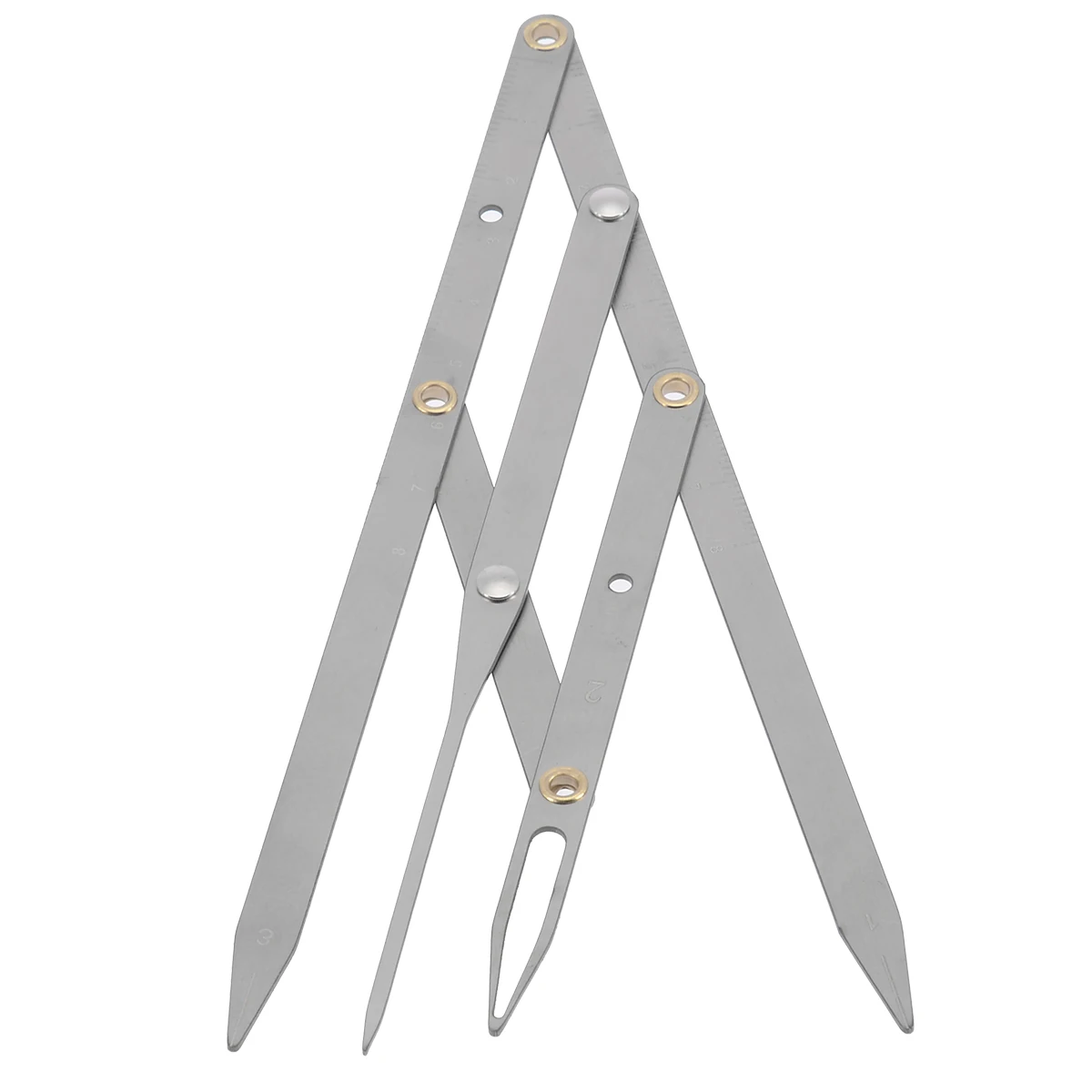 Shellhard 1pc Permanent Eyebrow Calipers Ruler Stainless Steel Microblading Calipers Eyebrow Tattoo Design Calipers Stencil