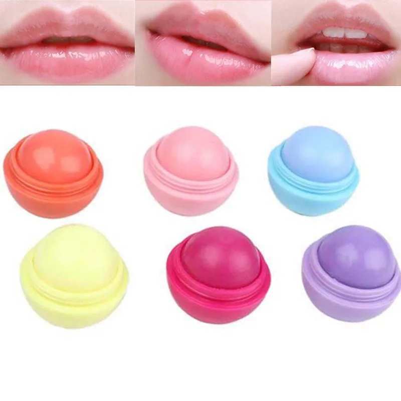 Natural Plant Moisturizing Ball Lip Balm Sweet Taste Fruit Flavor