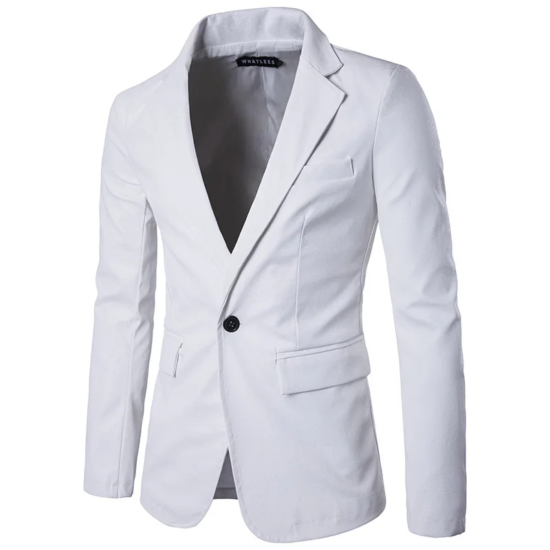 

Spring White PU Leather Jacket Men 2017 Brand New Faux Coats Casual Slim Fit Single Button Veste Moto Homme Fashion Biker Jacket