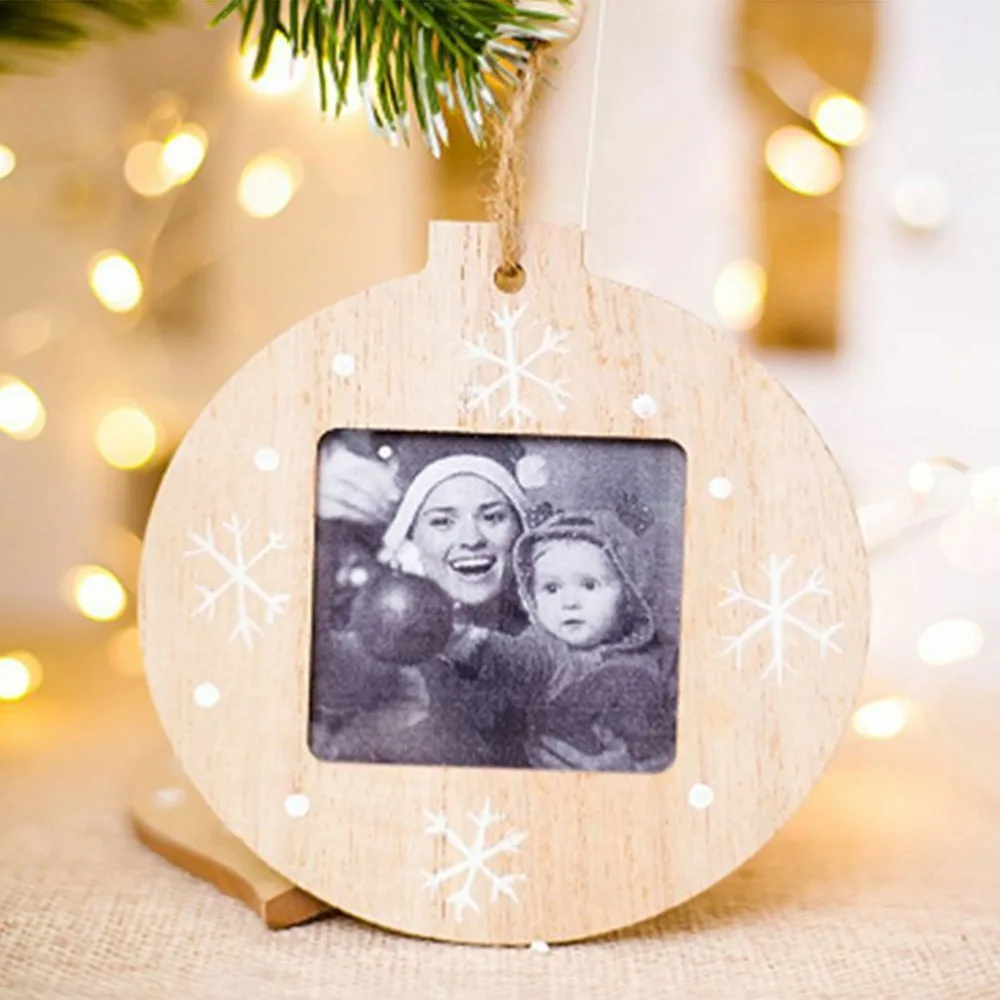 

Creative Christmas Decorations Christmas Wooden Photo Frames Pendant