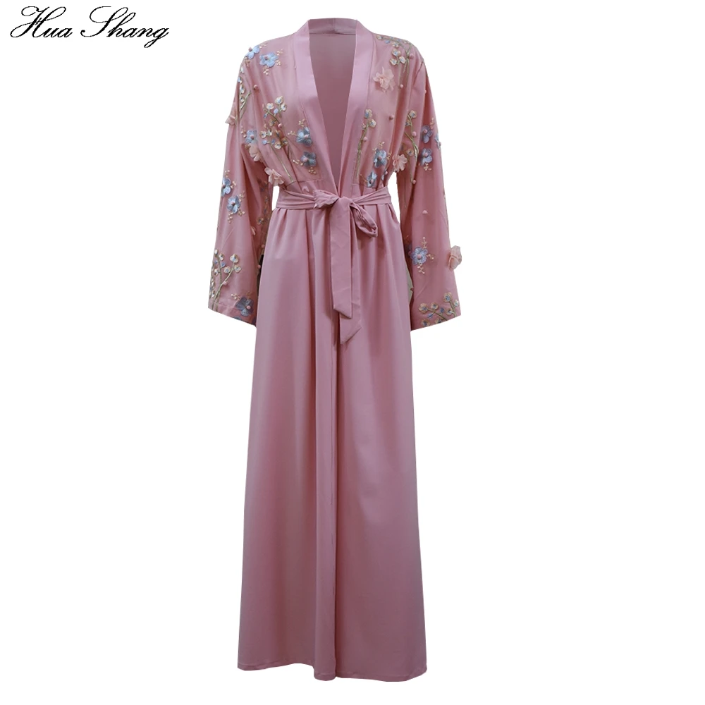 

Muslim Dress Women Abaya Dubai Kaftan Arab Islam Long Floral Muslim Kimono Cardigan Hijab Dress Turkish Mubarak Islamic Clothing