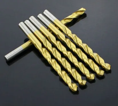 

10PCS 5.0mm-9.0mm High Speed Steel Titanium coated straight shank Twist Drill Bits for metal (5mm/5.5mm/6mm/6.5mm/7mm/8mm/9mm)
