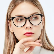 Кошачий глаз очки оправа женские очки для работы за компьютером рецептурная оптика для женщин очки с прозрачными линзами оправа 97544