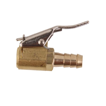 

Car Truck Tire Airline Inflator Valve Connector Tire Tyre Valve Air Chuck 6mm Brass Lock Clip-on