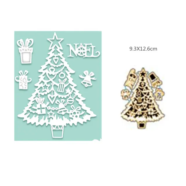aliexpress com buy metal cutting dies stencils cute christmas tree christmas ornament stencils