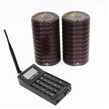 

restaurant Coaster paging system,1pcs transmitter,20pcs pagers,1pc charger,waiter call system,take food system,queue calling
