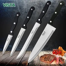 Chef Knives Stainless Steel 4pc 3CR13 Kitchen Knife cook set Japanese Kitchen Knife Sharp Meat Cleaver Kitchen Accessorie