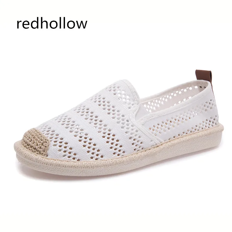 Printemps Zapatos Mocassins Sur Respirant Plates Mujer Noir Casual De blanc Découpes Chaussures Glissement Femmes Ballerines D'été 7XwCqq