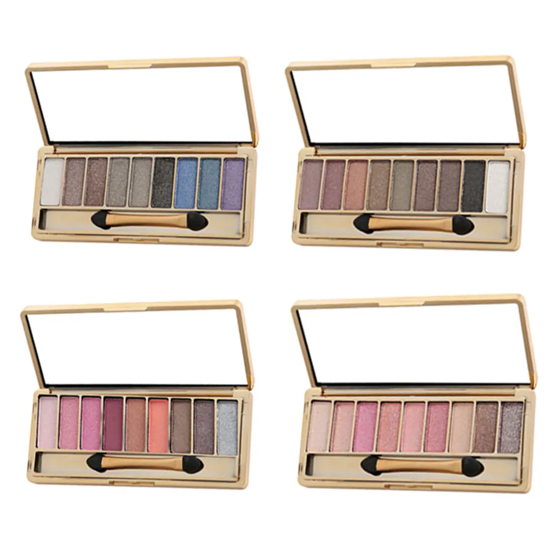 

Nude color earth color eyeshadow matte pearly lazy beginner girl diamond eye shadow disk pearl eye shadow disk