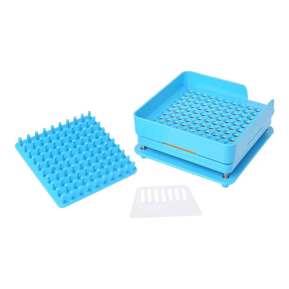 

ZLROWR 100 Holes Capsule Powder Filler Plate Filling Machine Flate Tools Food Grade New