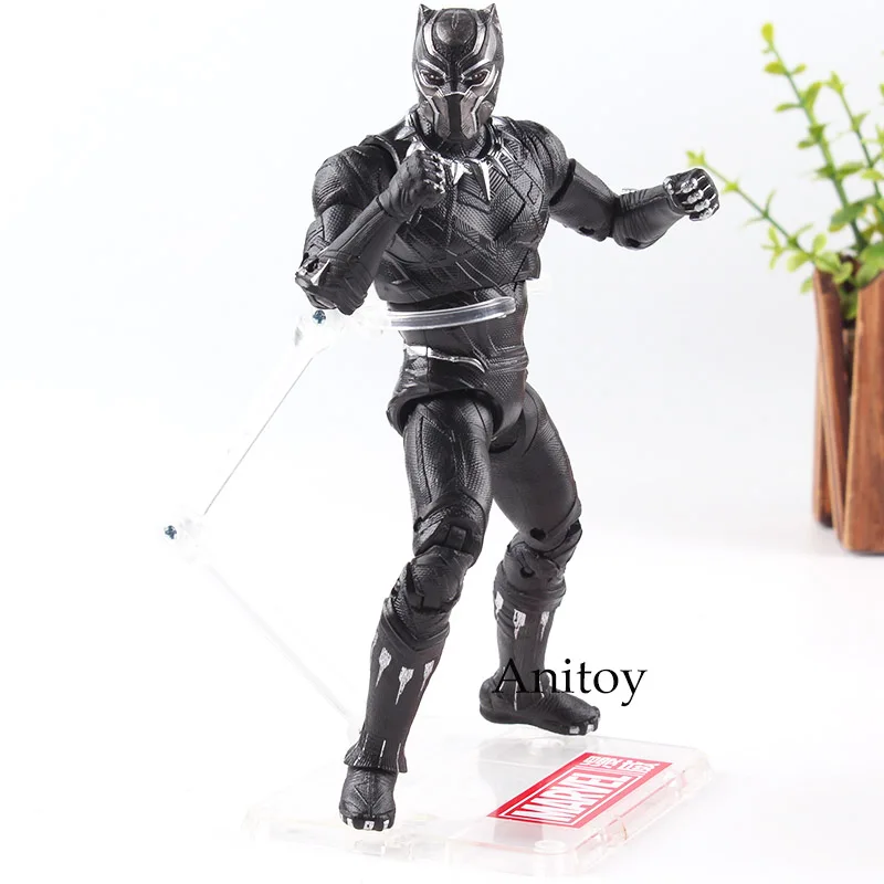 Marvel Action Figure Black Panther Marvel Toys PVC Black Panther Collection Model Toys Gift 17cm Marvel Action Figure Black Panther Marvel Toys PVC Black Panther Collection Model Toys Gift 17cm