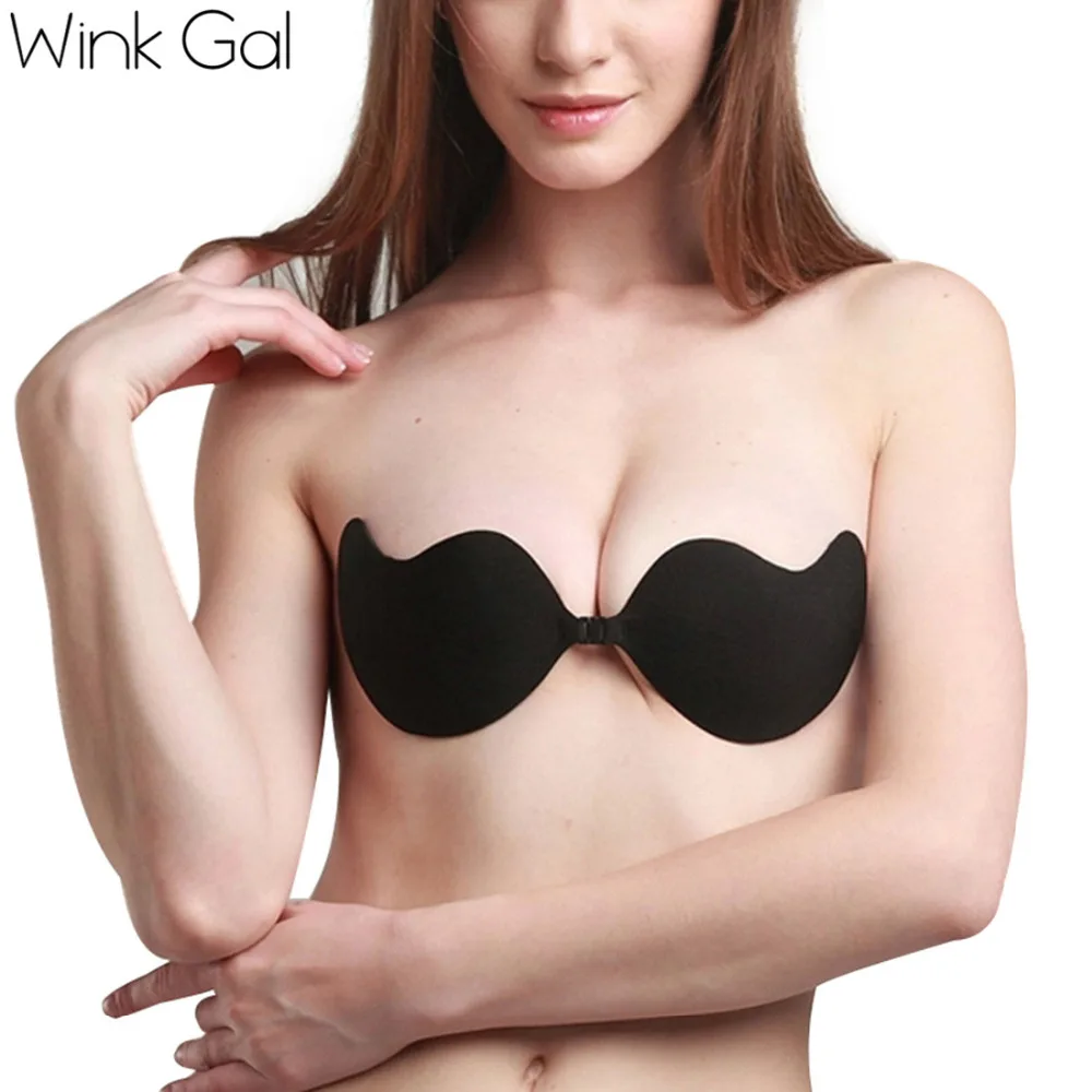 Wink Gal силиконовые наклейки на груди сексуальный невидимый бюстгальтер милый