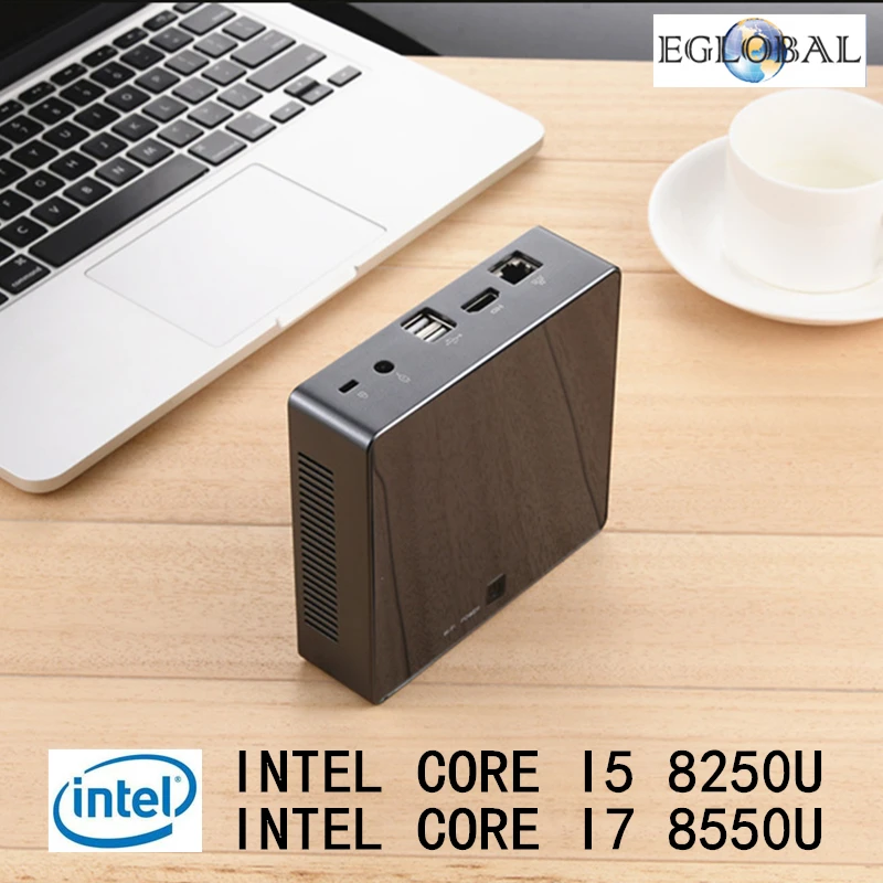 

Intel i7 8550U i5 8250U Quad Core Mini PC 2*DDR4 2*Lans M.2 NVMe V310 NUC Win 10 WiFi HDMI Slim Computer UHD Graphics 620 TV Box