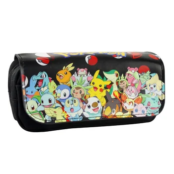 

Hot New Pokemon Purse Pen Cases Pouch Lovely Cartoon Anime Pocket Monster Stationery Holder Pencil Purse Leather Cosmetic Bag