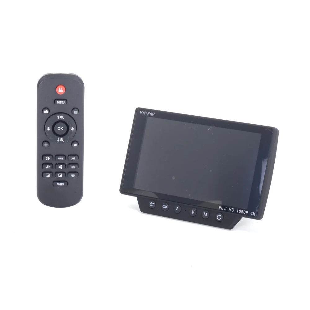 Цифровой микроскоп HAYEAR 16MP HDMI с 5 дюймовым ЖК экраном USB WIFI электронный