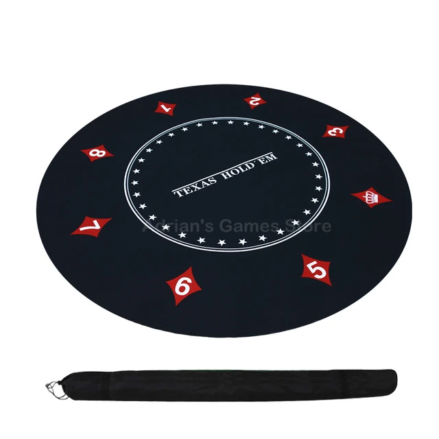 texas holdem poker layout 120cm rubber table cloth round table mat board game layouts
